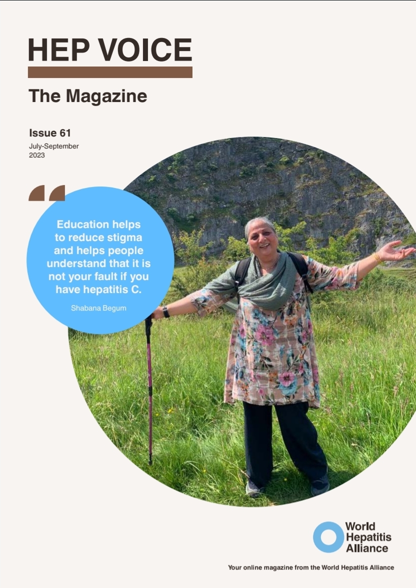 Shabana Begum featured in Hep Voice Magazine Issue 61 – World Hepatitis Alliance